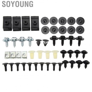 Soyoung Undertray Cover Screws  Easy Carry Shockproof Engine Chassis Fender Clips for Avensis Car Door