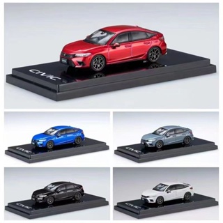 Hobby Japan 1: 64 Honda Civic FL1 11th อัลลอยด์ หล่อตาย โมเดลรถยนต์ ของเล่นสําหรับเด็กผู้ชาย ของขวัญ 2023 ใหม่