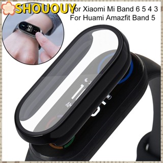 Shououy เคส PC กันรอยนิ้วมือ กันฝุ่น สําหรับ Xiaomi Mi Band 7 6 5 4 3