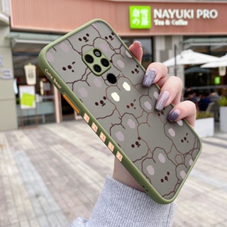 สําหรับ Huawei Mate 20 Mate 20 Pro เคสการ์ตูนกระต่ายน่ารัก ขอบสี่เหลี่ยม ดีไซน์ใหม่ กันกระแทก เคสโทรศัพท์ซิลิโคนใส ฝ้า