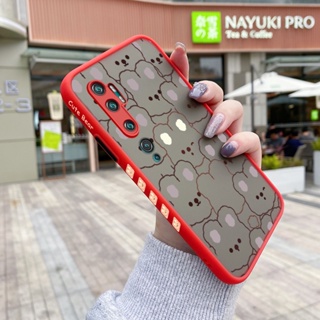 สําหรับ Xiaomi Note 10 Note 10 Lite เคสการ์ตูนกระต่ายน่ารัก ขอบสี่เหลี่ยม ดีไซน์ใหม่ กันกระแทก เคสโทรศัพท์ซิลิโคนใส ฝ้า