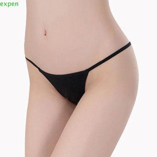 EXPEN Cotton Panties Plus Size Women Low Rise Thin Strappy V Strings