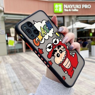 เคสโทรศัพท์มือถือ ซิลิโคน ใส กันกระแทก ลายการ์ตูนชินจัง สําหรับ OPPO Find X3 5G Find X3 Pro 5G Find X2 Pro