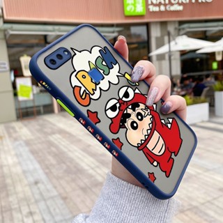 เคสซิลิโคนใส ขอบสี่เหลี่ยม กันกระแทก ลายการ์ตูนชินจัง สําหรับ vivo x20 x21 x21i x21 ud