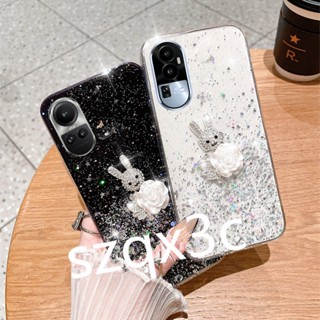 เคสมือถือ TPU แบบนิ่ม ลายกระต่าย 3D สําหรับ OPPO Reno10 Pro Plus Pro+ 5G 2023 Reno 10Pro Reno10Pro+