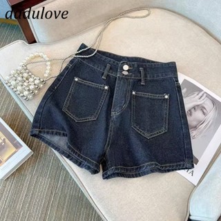 DaDulove💕 New American Ins High Street Retro Denim Shorts Niche High Waist A- line Pants Large Size Hot Pants