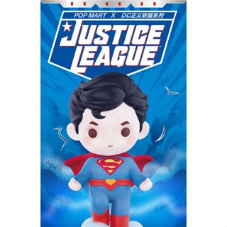 ของแท้ 100% ตุ๊กตาซูเปอร์แมน PopMart DC Justice League series PopMart กล่องปริศนา ของเล่นสําหรับเด็ก