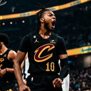 เสื้อกีฬาแขนสั้น ลายทีม Cleveland Cavaliers เบอร์ 222-23 เสื้อกีฬาบาสเก็ตบอล 10 Darius Garland สําหรับผู้ชาย