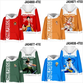 Ellen เสื้อกันหนาวลําลอง แขนยาว มีฮู้ด ลายการ์ตูนอนิเมะ One Piece Luffy Zoro Nami 3D แฟชั่น สําหรับทุกเพศ