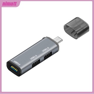 Ni อะแดปเตอร์ฮับ Usb Type-c 3.0 3 พอร์ต แบบพกพา สําหรับคอมพิวเตอร์ โน๊ตบุ๊ค