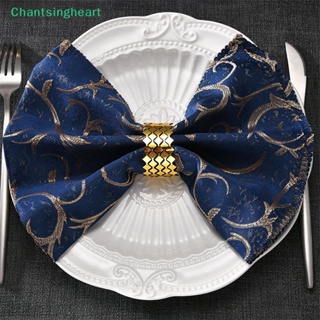 &lt;Chantsingheart&gt; แหวนโลหะ สีทอง สําหรับตกแต่งผ้าเช็ดปาก วันแม่ วันขอบคุณพระเจ้า