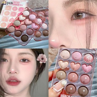 Calculating Love Eyeshadow Palette 12-color Matte Pearlescent Glitter Powder Not Easy To Fly Powder Earth Color Eyeshadow 【doom】