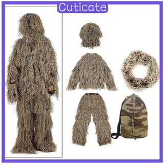 [CUTICATE] Ghillie ชุดยูนิฟอร์ม กางเกงวอร์เกม น้ําหนักเบา สําหรับผู้ชาย ถ่ายภาพ ตั้งแคมป์