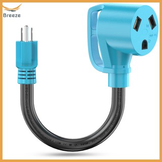 Breeze อะแดปเตอร์เครื่องกําเนิดไฟฟ้า เป็น RV 30 แอมป์ เป็น 110V NEMA 5-5P ตัวผู้ เป็น TT-30R ตัวเมีย พร้อมด้ามจับ STW 10