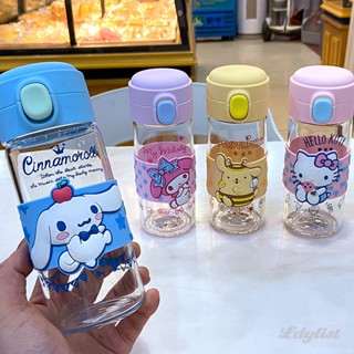 ღ 380ml น่ารัก Sanrio ขวดน้ำแก้วแยกชาในครัวเรือนอุณหภูมิสูงถ้วยน้ำการ์ตูนมินิกาต้มน้ำแบบพกพา