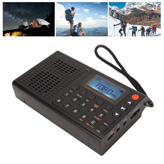 Computer Ac.lr Portable Bluetooth Radio AM FM SW Full Band MP3 Player Rechargeable with Timing Recording Function