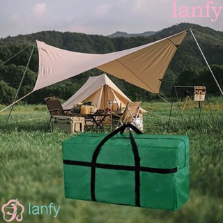 Lanfy กระเป๋าเก็บเต้นท์ ผ้าออกซ์ฟอร์ด น้ําหนักเบา พับได้ พร้อมหูหิ้ว สําหรับช่างไม้