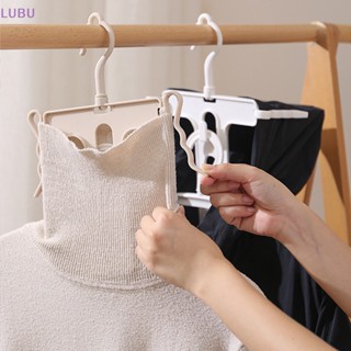Lubu ไม้แขวนเสื้อพลาสติก พร้อมคลิปหนีบหมวก 360° Rotag ใหม่ ชั้นวางเสื้อกันหนาว คอเต่า มีฮู้ด สําหรับห้องน้ํา ระเบียง
