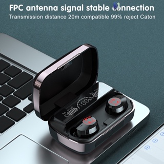 หูฟังอินเอียร์ไร้สาย M23 V5.1 พร้อมจอแสดงผลแบตเตอรี่