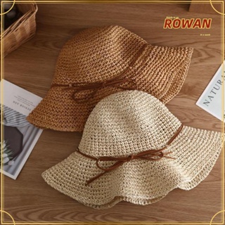 ROWANS หมวกปีกกว้าง ป้องกันรังสียูวี พับได้ เหมาะกับเดินชายหาด สําหรับผู้หญิง