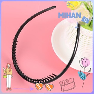 MIHAN 1/2 Pcs New Sports Hairband Clothing Men Hair Clip Soccer Headband plastic Fashion Black Football Toothed/Multicolor