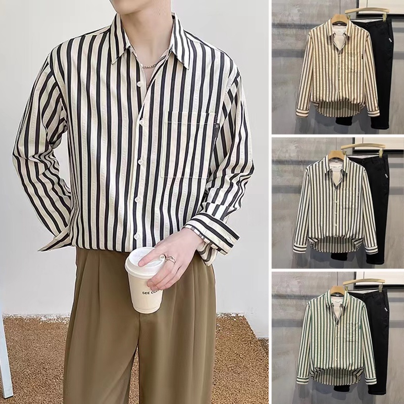 เสื้อเชิ้ตแขนยาว ผ้าฝ้าย ปักลาย ทรงหลวม สไตล์เกาหลี สําหรับผู้หญิง