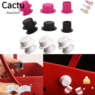 Cactu ฝาครอบสกรู หมุดย้ํา แบบยาง แบบเปลี่ยน สําหรับกระเป๋าชายหาด DIY 4 ชิ้น