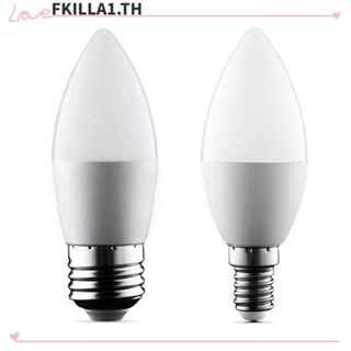 Faccfki ใหม่ หลอดไฟ Led ประหยัดพลังงาน E14 E27 6500k 3W 5W สีขาว สําหรับตกแต่งบ้าน