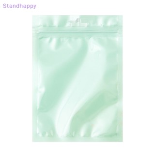 Standhappy ถุงซีลใส กันน้ํา ใช้ซ้ําได้ สีมาการอง สร้างสรรค์ สําหรับใส่เครื่องประดับ DIY 2 ชิ้น