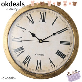 OKDEALS กล่องซ่อนนาฬิกา พลาสติก รูปนาฬิกาน่ารัก สีทอง สําหรับบ้าน