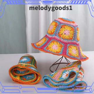 Melodygoods1 หมวกฟาง ป้องกันรังสียูวี แฟชั่นฤดูร้อน 2023