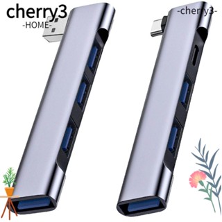 Cherry3 ฮับ USB-C 4 IN 1 ความเร็วสูง สําหรับชาร์จ PD