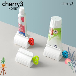 Cherry3 เครื่องบีบยาสีฟัน แบบแมนนวล พลาสติก สําหรับห้องน้ํา