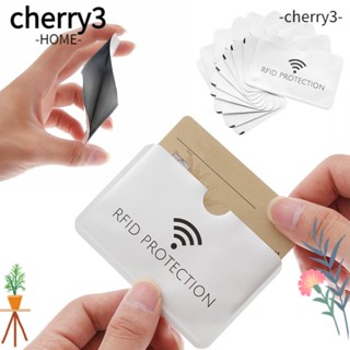 Cherry3 ที่ใส่บัตรเครดิต บัตรประจําตัว บล็อกสีเงิน กันขโมย 10 20 ชิ้น