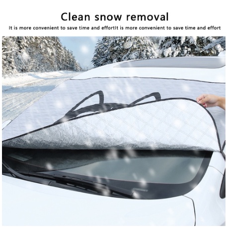 บังแดดรถยนต์ ม่านบังแดดกระจกหน้า ผ้าคลุมรถยนต์ กันน้ำ กันแดดรังสี UV ใส่รถทุกรุ่น เนื้อผ้าคุณภาพสูง - รูปที่ 4