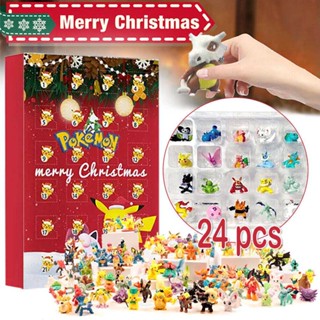 Pokemon Figure Themed Christmas 2022 Advent Calendar Xmas Kids Toy 24PCS Gift