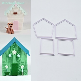 Widebeaucloud 4 ชิ้น คริสต์มาส ขนมปังขิง คน บ้าน คุกกี้ ตัด แม่พิมพ์ Diy เครื่องมืออบ ดี