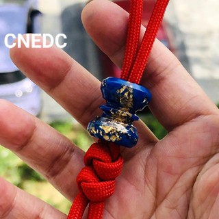 Cnedc จี้ลูกปัดเรซิ่น EDC สีน้ําเงินเข้ม สําหรับทําเครื่องประดับ DIY