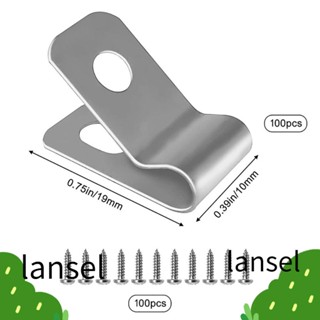 Lansel 100 ชิ้น แคลมป์รั้ว สเตนเลส ลวดไก่ รั้ว แผงวัว รั้วโลหะ