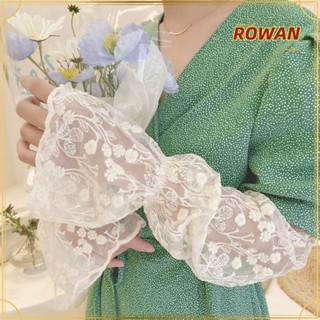 Rowans ปลอกแขนกันแดด ผ้าลูกไม้ แฟชั่นฤดูร้อน สําหรับขับรถ