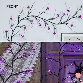 PEONYPAVILION โคมไฟ LED รูปค้างคาวจําลอง ขนาดเล็ก 1.8 เมตร สําหรับตกแต่งต้นฮาโลวีน