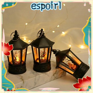 Espo โคมไฟ LED รูปฟักทอง แม่มด เปลวไฟ พลาสติก สําหรับตกแต่งสวน กลางแจ้ง