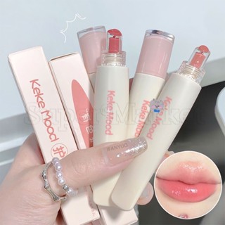 Kekemood ลิปกลอสเจลลี่ ลิปบาล์ม กันน้ํา ติดทนนาน 4 สี สีชมพู ไม่ติดแก้ว เคลือบริมฝีปาก เครื่องสําอาง สําหรับผู้หญิง