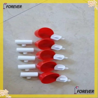 FOREVER Forever ถ้วยน้ําอัตโนมัติ PVC ลายเป็ด ไก่ ห่าน ไก่ 5 ชิ้น