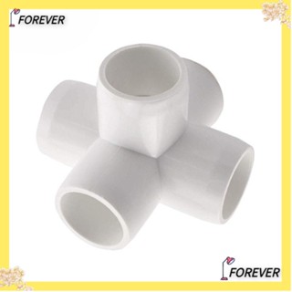 Forever ที่ตั้งข้อศอก PVC สีขาว 5 ทาง ใช้ซ้ําได้ สําหรับเฟอร์นิเจอร์ 10 ชิ้น