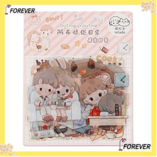 Forever สติกเกอร์ PET ลายขวดน้ําน่ารัก กันน้ํา สําหรับติดตกแต่งสมุด แล็ปท็อป สมุดภาพ