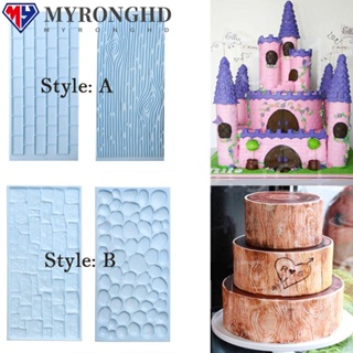 Myronghd 2 ชิ้น / เซต แม่พิมพ์เค้ก ฟองดองท์ ช็อคโกแลต ไอซิ่ง น้ําตาล นูน ตกแต่ง แม่พิมพ์อบ