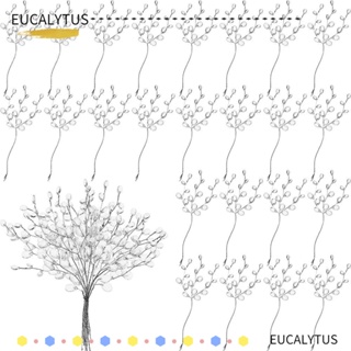 Eutus ช่อดอกไม้ประดิษฐ์ อะคริลิค 17.5 ซม. 60 ชิ้น สําหรับตกแต่งบ้าน