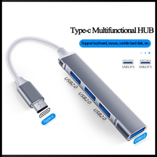 Zevaret ฮับ USB C 4 หลายพอร์ต USB Type-C พร้อม USB2.0 USB3.0 OTG ฟังก์ชั่นอะแดปเตอร์แยก USB เข้ากันได้กับ