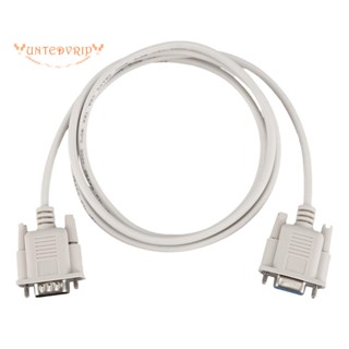 อะแดปเตอร์สายเคเบิ้ล RS232 DB9 9 Pin Male to Female Serial Port ยาว 1.3 เมตร